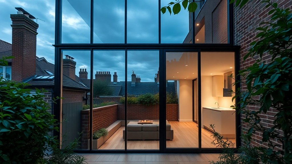 Glass Extension Walls Roehampton