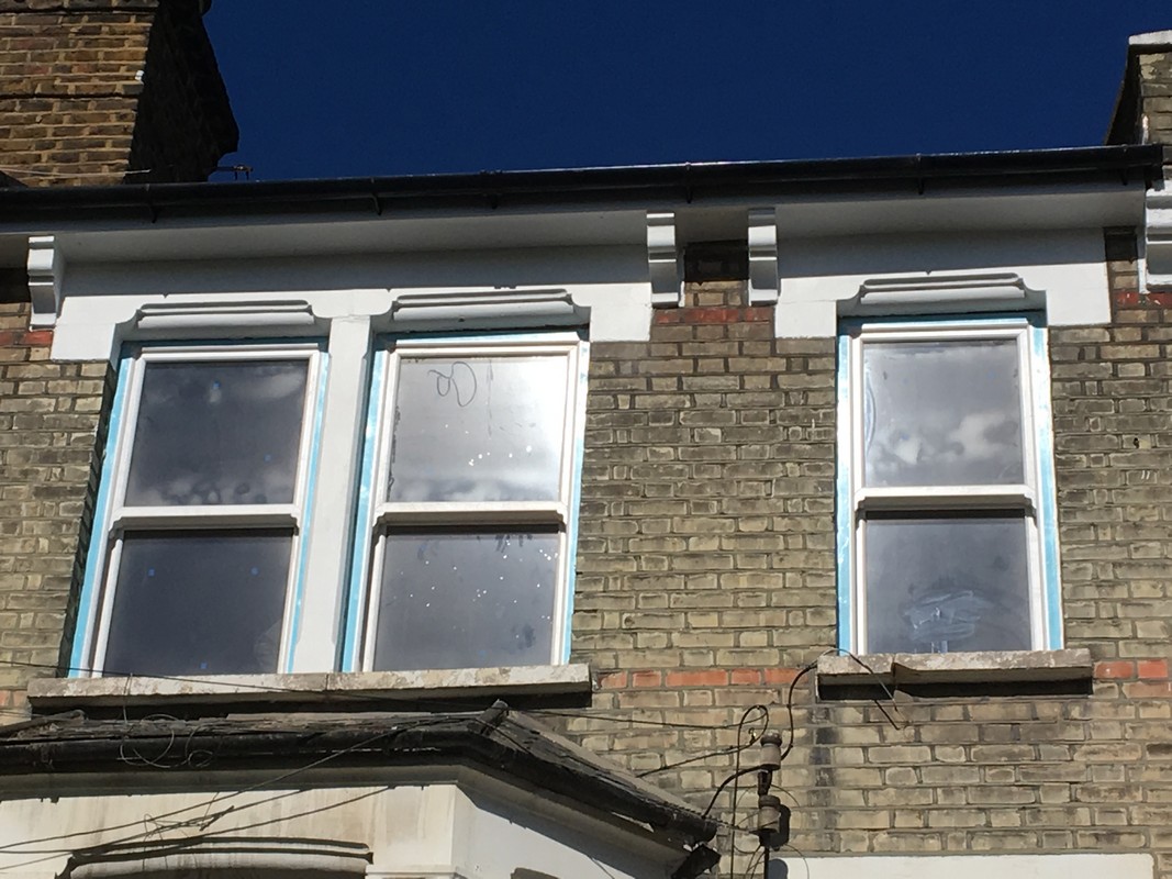 New uPVC sash windows fitted on Victorian terrace in Roehampton